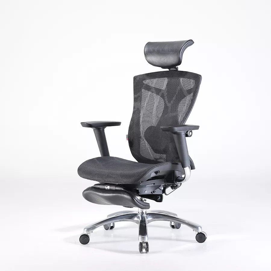 V255-SIHOO-V1-001-GY-52705-00 Sihoo Ergonomic Office Chair V1 4D Adjustable High-Back Breathable With Footrest And Lumbar Support Grey - Image 1