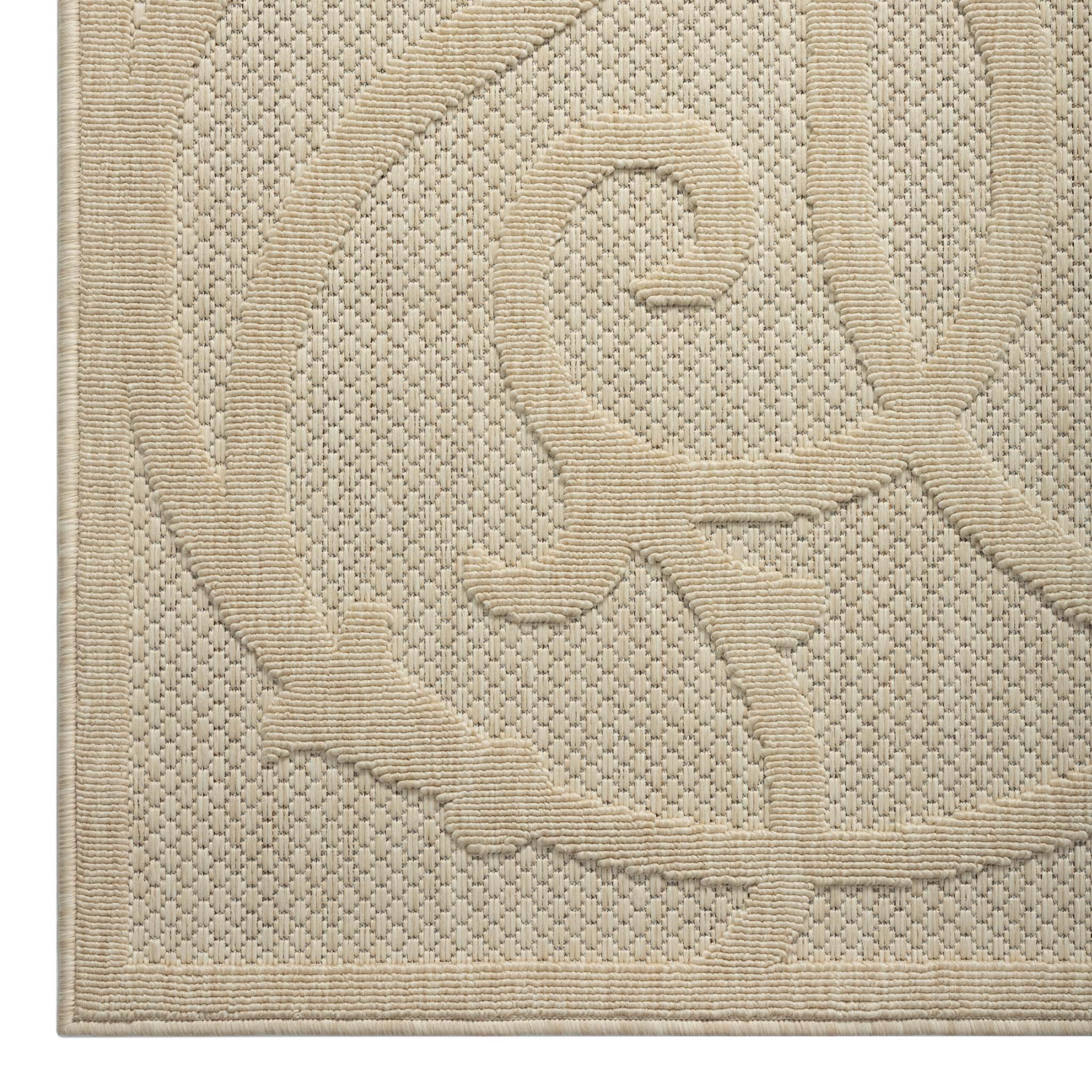 V262-LGH240330351CRE-172576-00 Alpha Outdoor Rug - Cream - 240x330 - Image 1