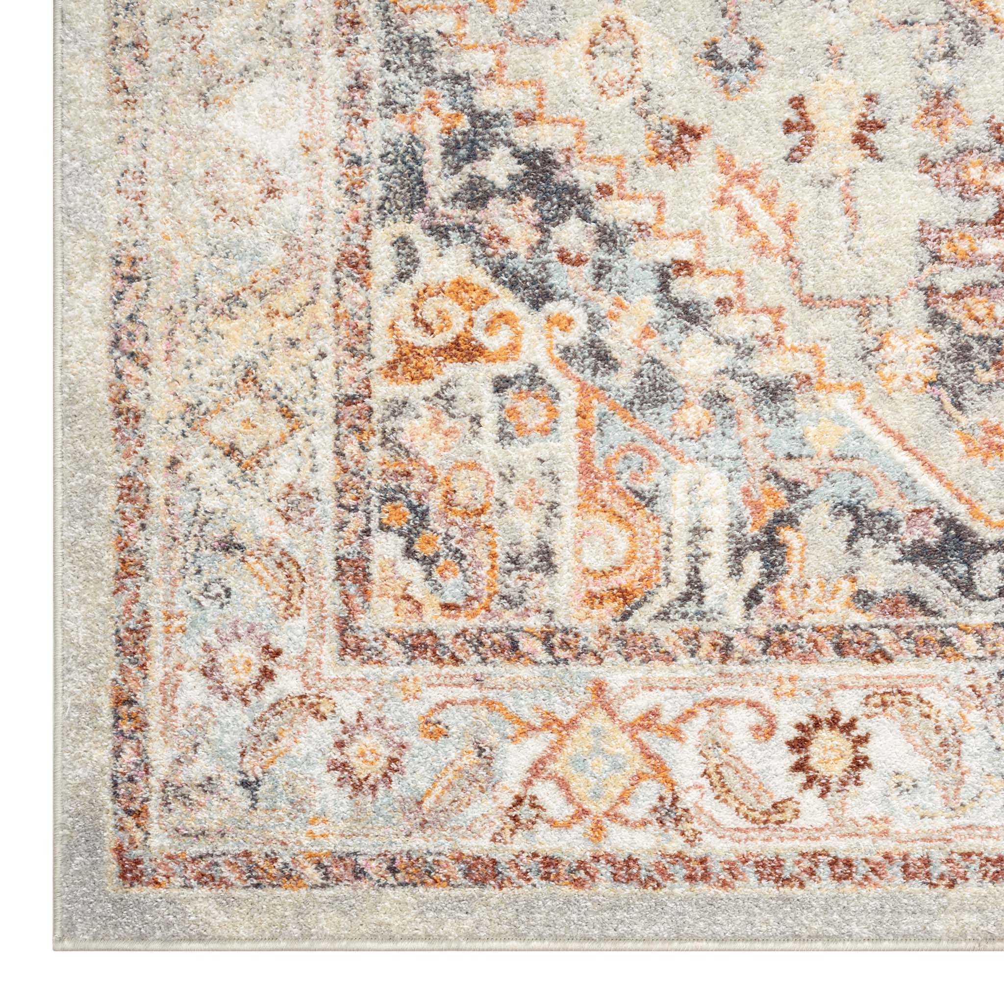 V262-LGH803007405GRE-172742-00 Ornate Persian Vintage Rug - Grey - 80x300 - Image 1