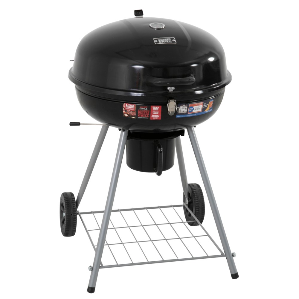 V264-OTF-518S-BLK-51990-03 Outdoor BBQ Smoker Portable Charcoal Roaster - Image 1