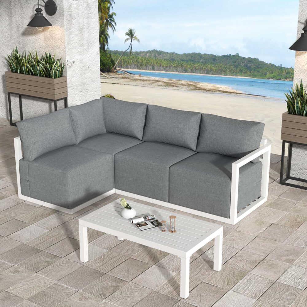 V264-OTF-543A-DGR-N5PC-172497-00 Four-Seat Alfresco Harmony Set – Charcoal Grey - Image 1