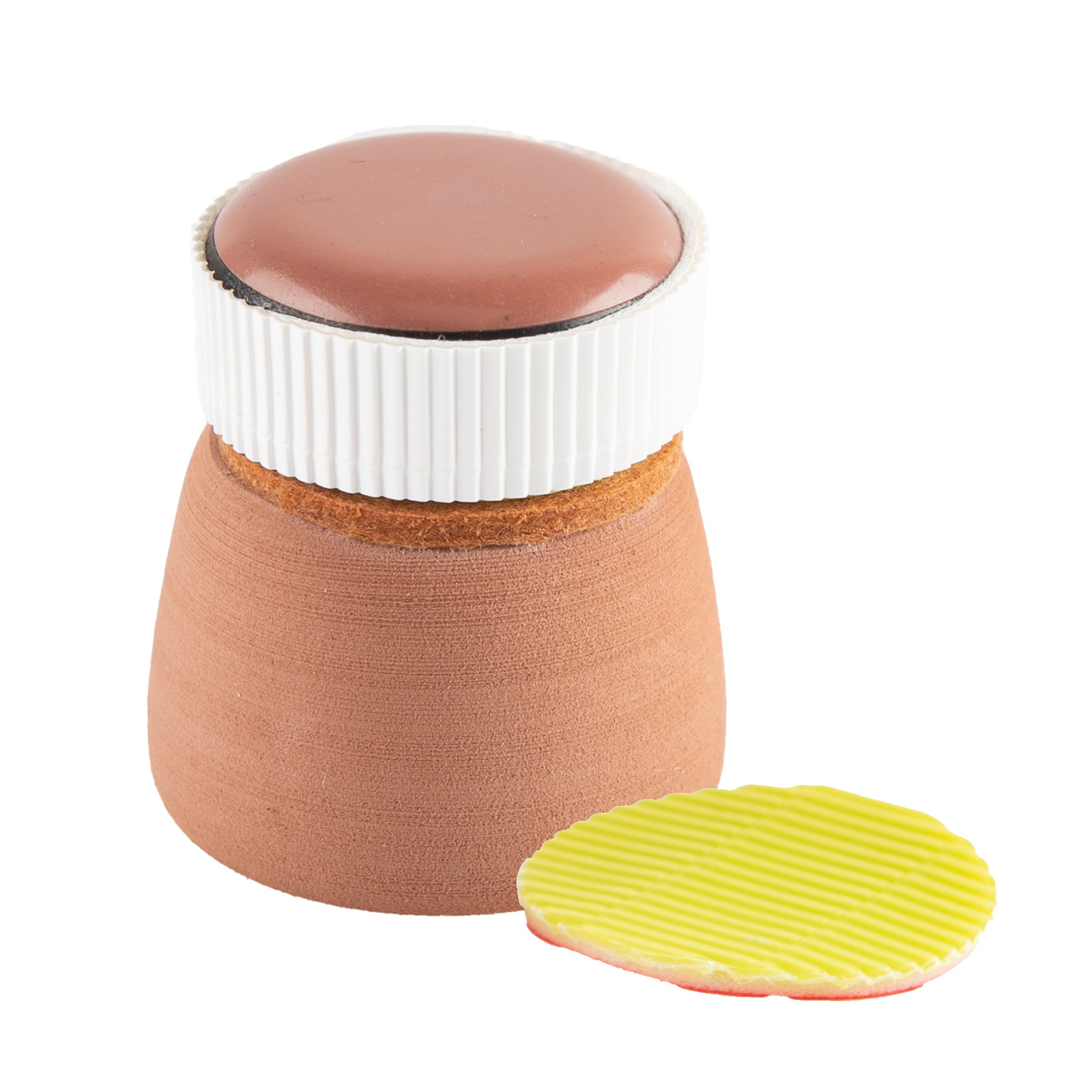 V274-AQ-MF-MAGMOSS-BN-141273-00 Fish Tank Corner Moss Magnet Scraper Glass Algae Cleaner Magnetic Scrubber BROWN - Image 1