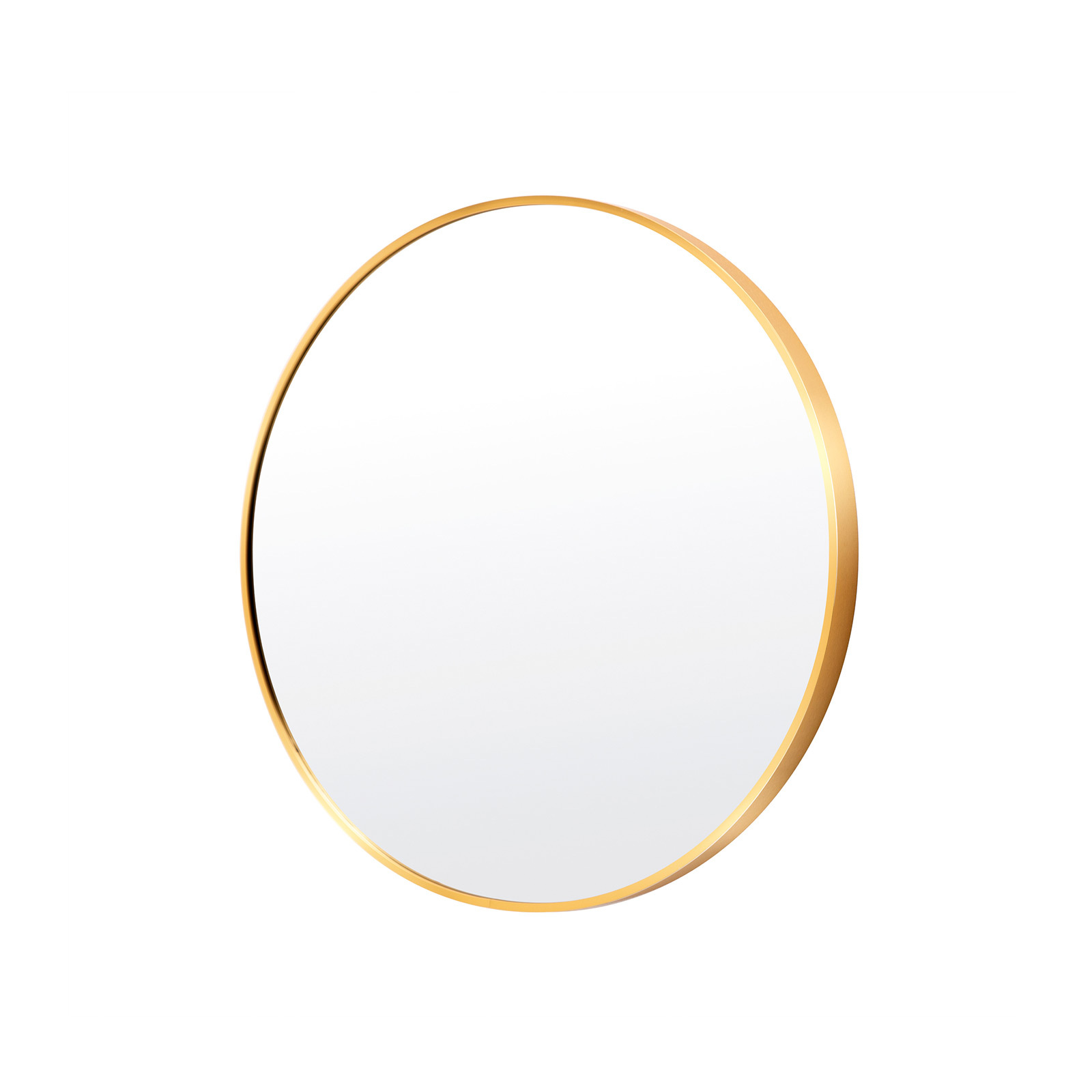 V274-FT-BM-ALUR-GLD50-FT-BM-ALUR-GLD50-00 Wall Mirror Round Aluminum Frame Bathroom 50cm GOLD - Image 1