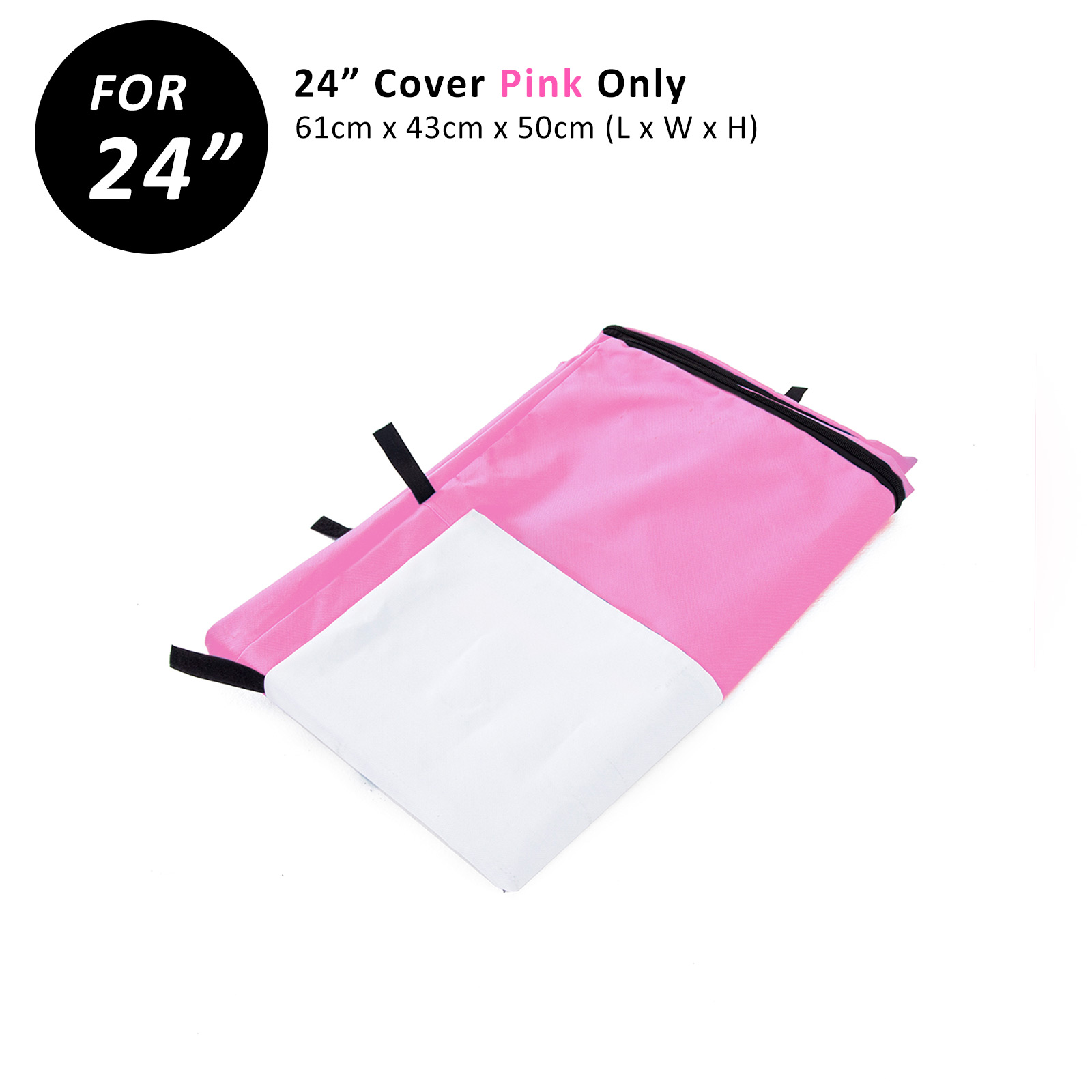 V274-PET-CV24-PK-PET-CV24-PK-00 Cage Cover Enclosure for Wire Dog Cage Crate 24in PINK - Image 1