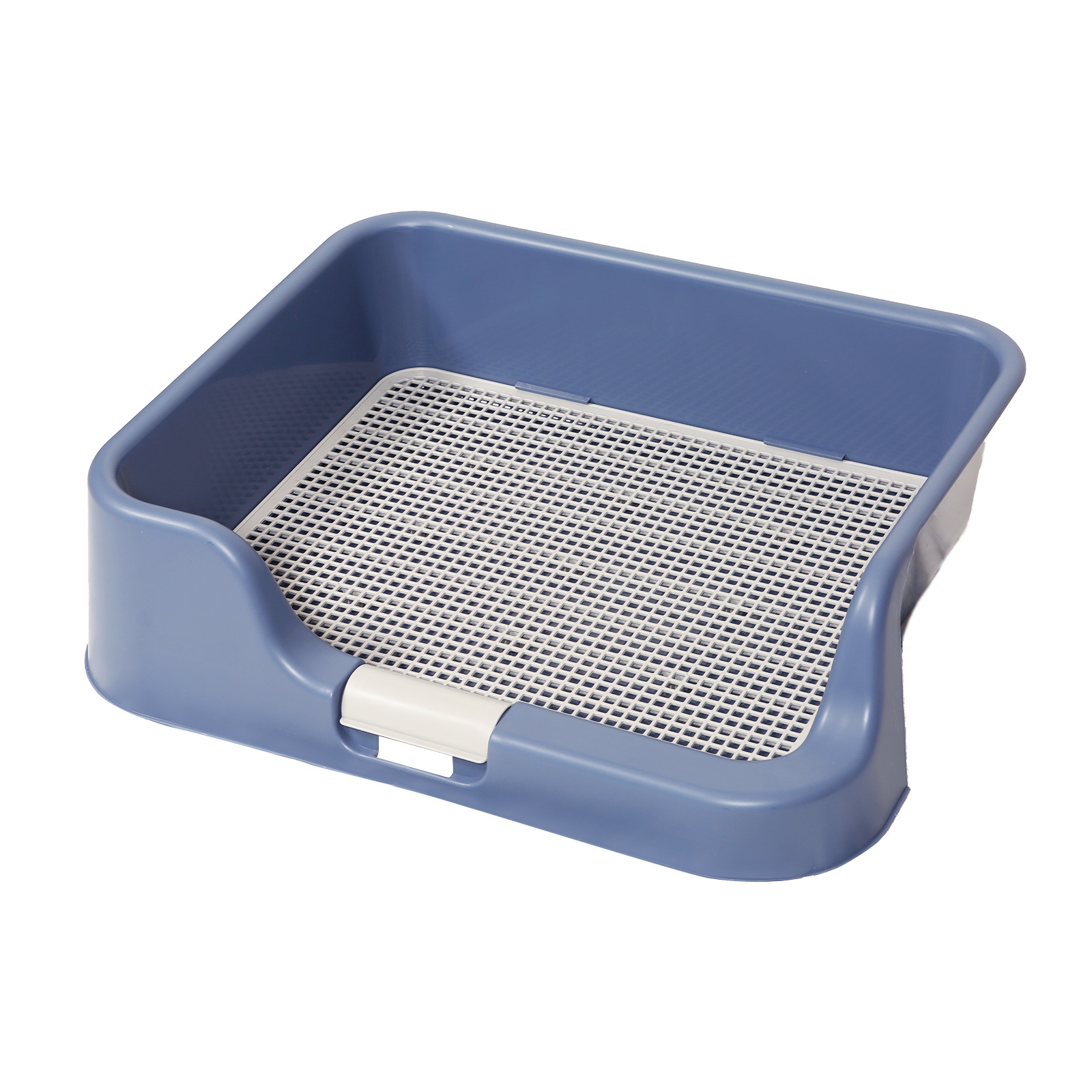 V274-PET-POTT1-BU-PET-POTT1-BU-00 Dog Pet Potty Tray Training Toilet Raised Walls T1 BLUE - Image 1