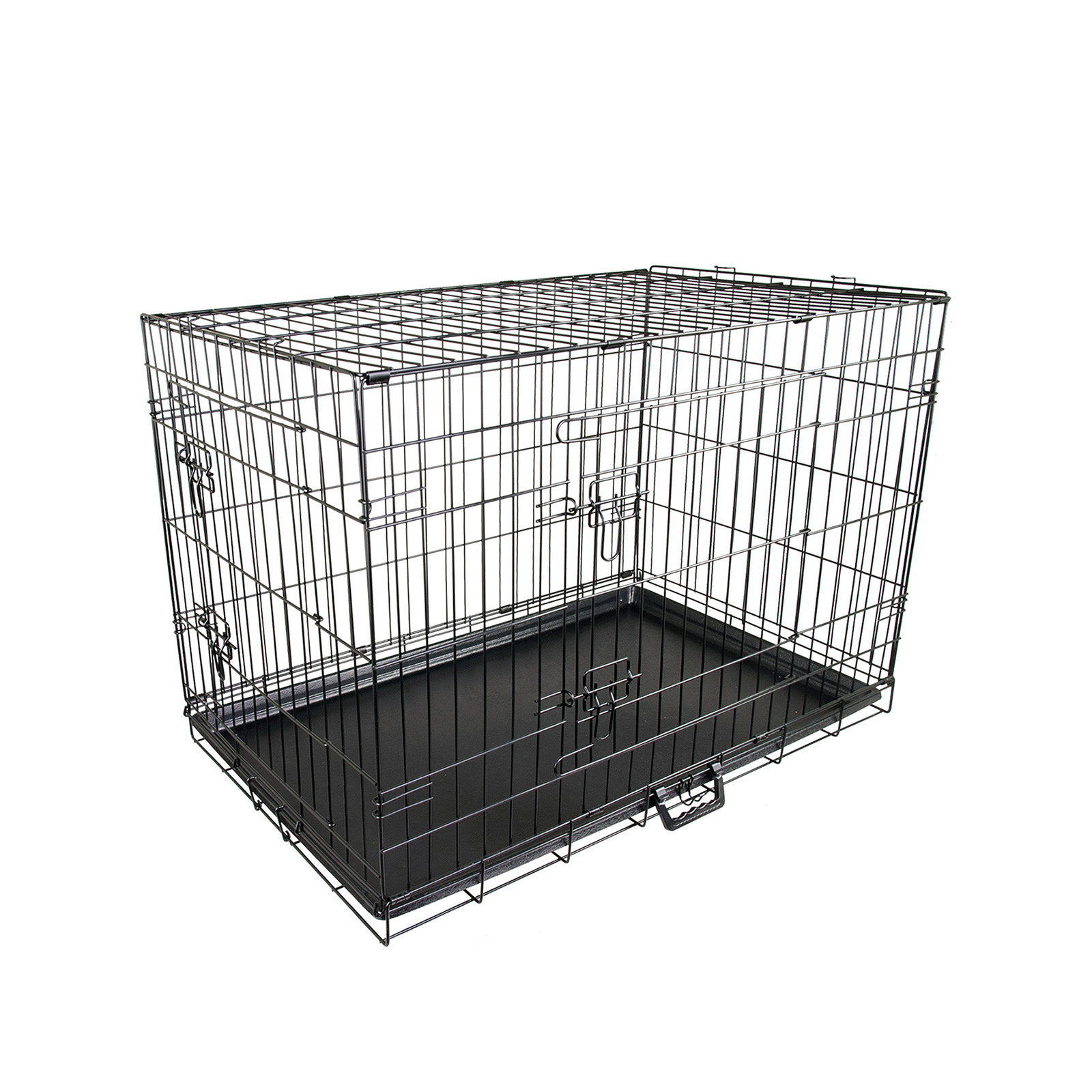 V274-PET-WC30-PET-WC30-00 Wire Dog Cage Foldable Crate Kennel 30in with Tray - Image 1