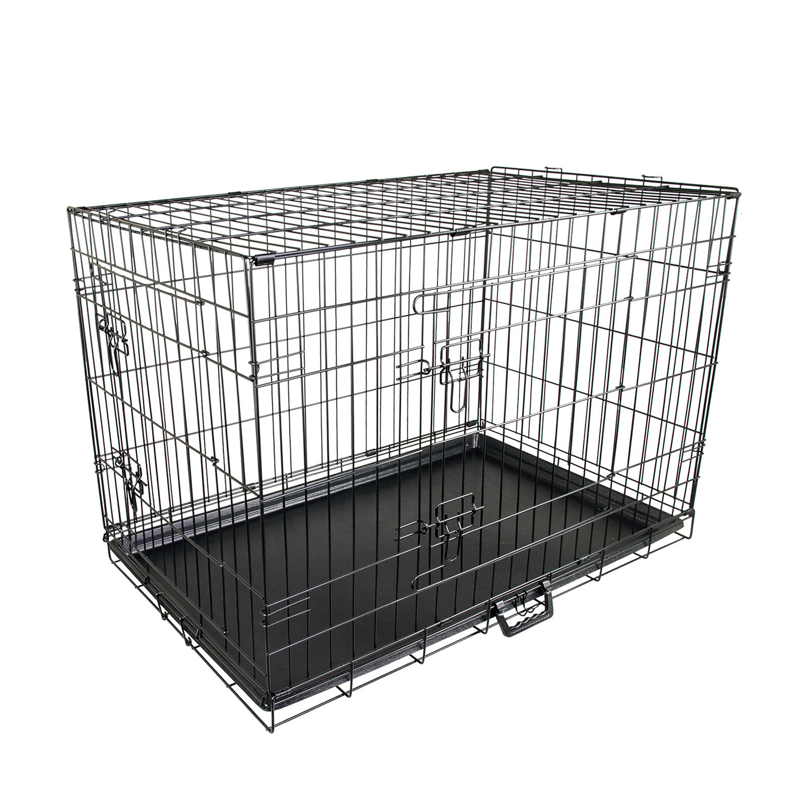 V274-PET-WC48-PET-WC48-00 Wire Dog Cage Foldable Crate Kennel 48in with Tray - Image 1