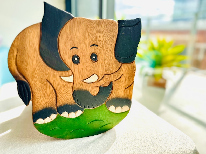V277-ELEPHANTSTOOL-84534-03 Kids Furniture stool chair elephant theme - Image 1