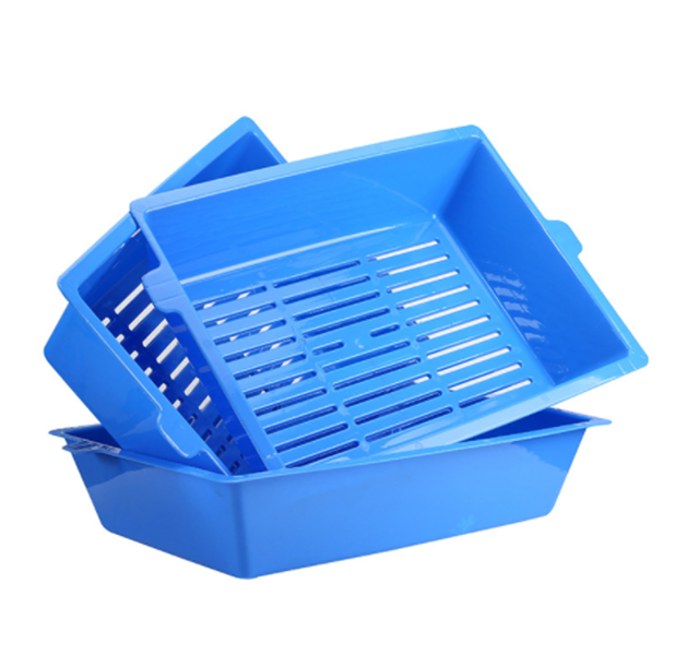 V278-47170-89515-00 YES4PETS Lift and Sift Self Cleaning Kitty Litter Trays Cat Litter Tray Toilet Sifting Slotted Trays - Image 1