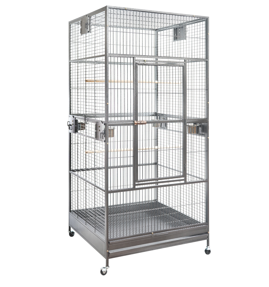 V278-B076-69451-00 YES4PETS XXL 203cm Macaw Parrot Aviary Bird Cat Pet Cage On Wheels - Image 1