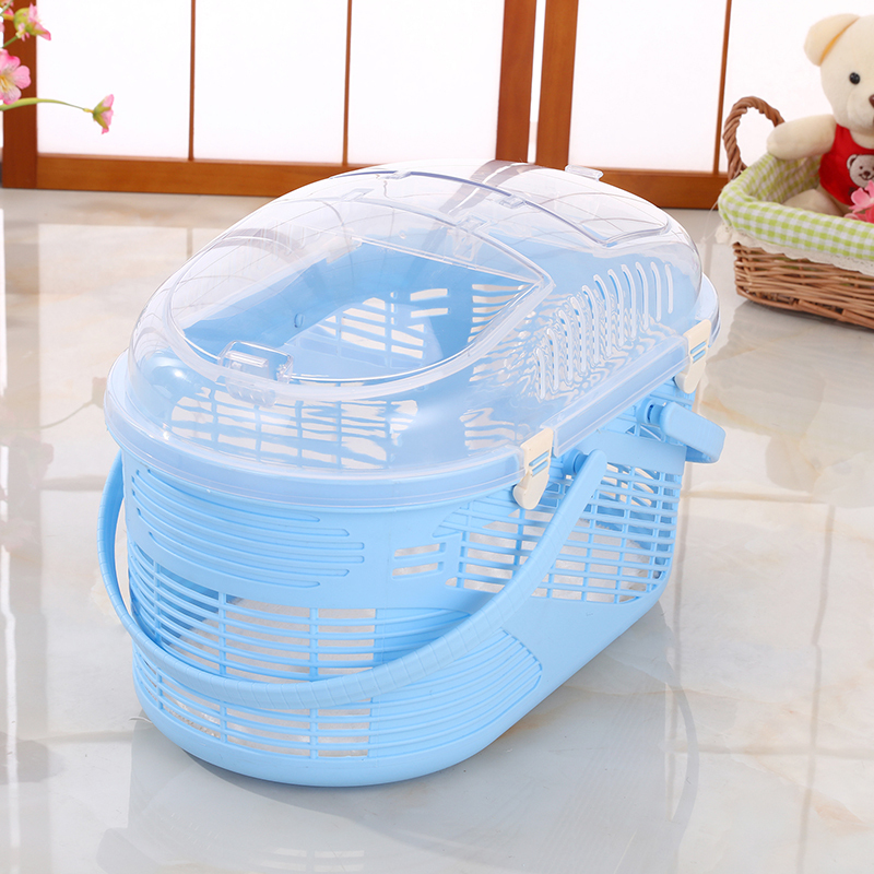 V278-BP258-BLUE-89499-00 YES4PETS Small Dog Cat Crate Pet Rabbit Guinea Pig Ferret Carrier Cage With Mat-Blue - Image 1