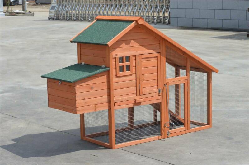 V278-CC301-87790-00 YES4PETS Large Chicken Coop Rabbit Hutch Ferret Cage Hen Chook Cat Kitten House - Image 1