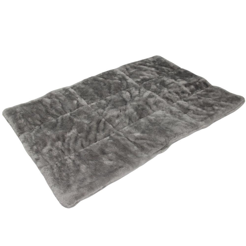 V278-GREY-MAT-42-155372-00 YES4PETS 42" Washable Pet Dog Bed Cat Beds Mat Pad Cushion Mattress - Image 1