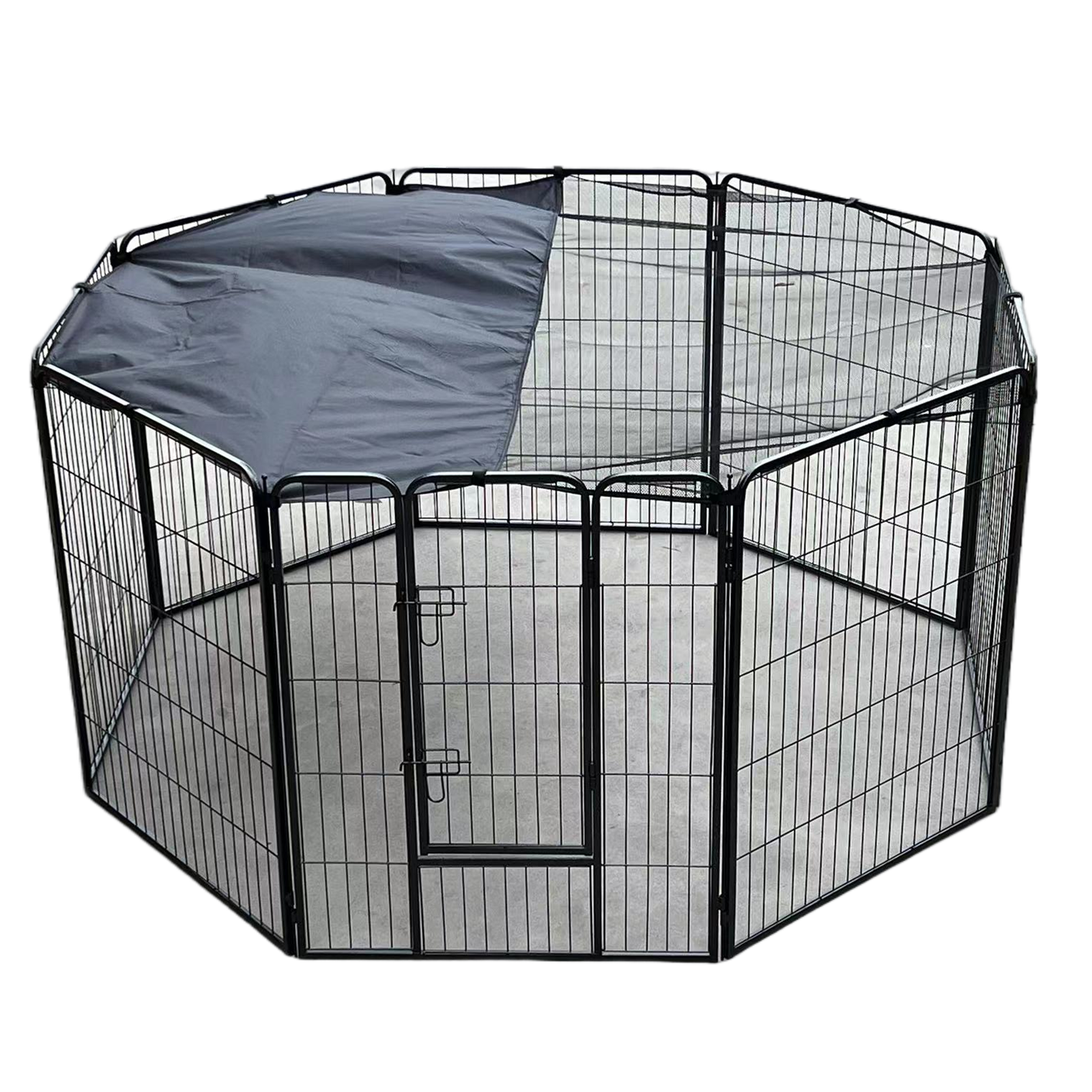 V278-HPL120-BK-COVER-71298-00 YES4PETS 120 cm Heavy Duty Pet Dog Cat Rabbit Exercise Playpen Puppy Rabbit Fence With Cover - Image 1