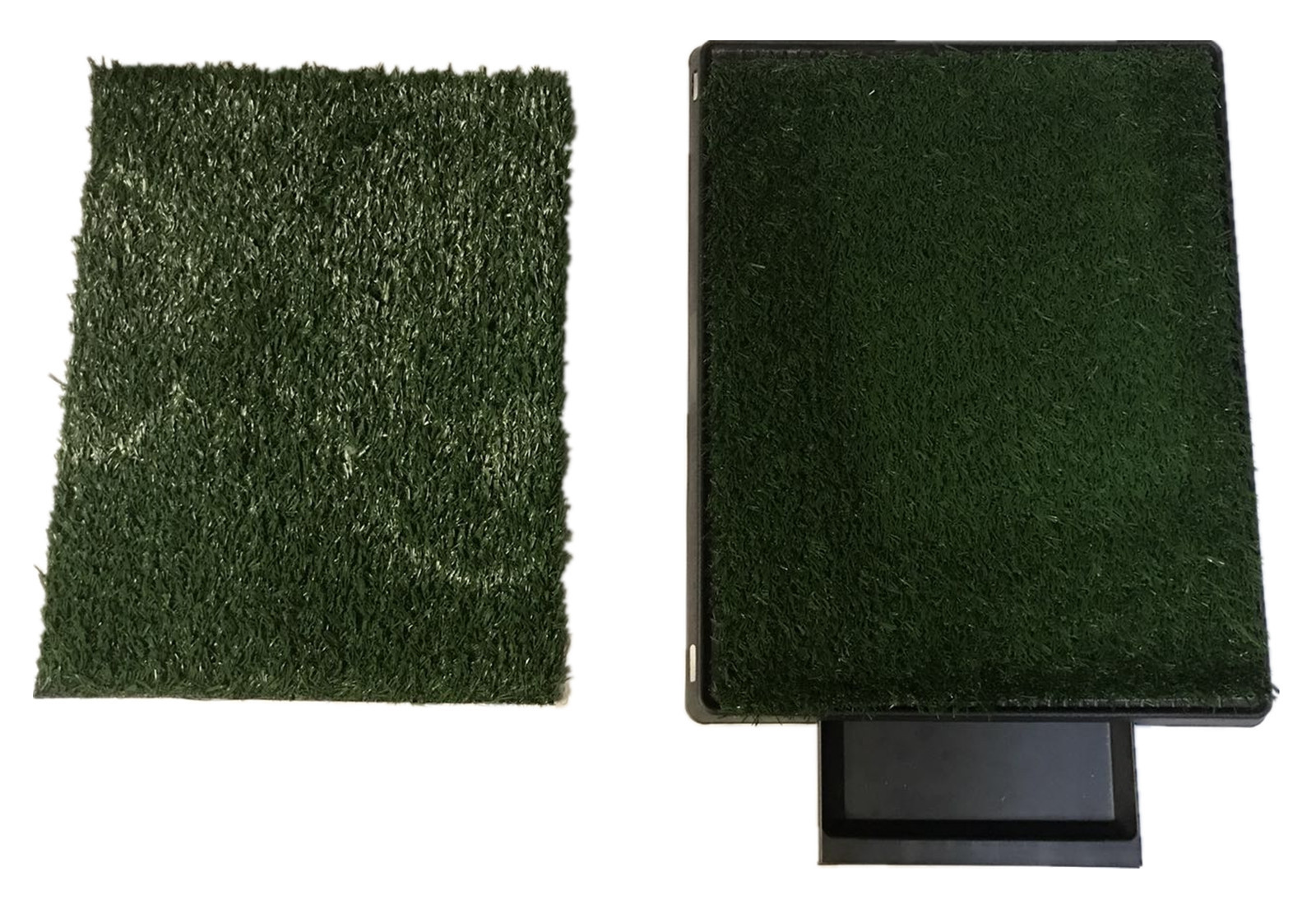 V278-PP5163-2GRASS-85592-00 YES4PETS Indoor Dog Toilet Grass Potty Training Mat Loo Pad Pad With 2 grass - Image 1