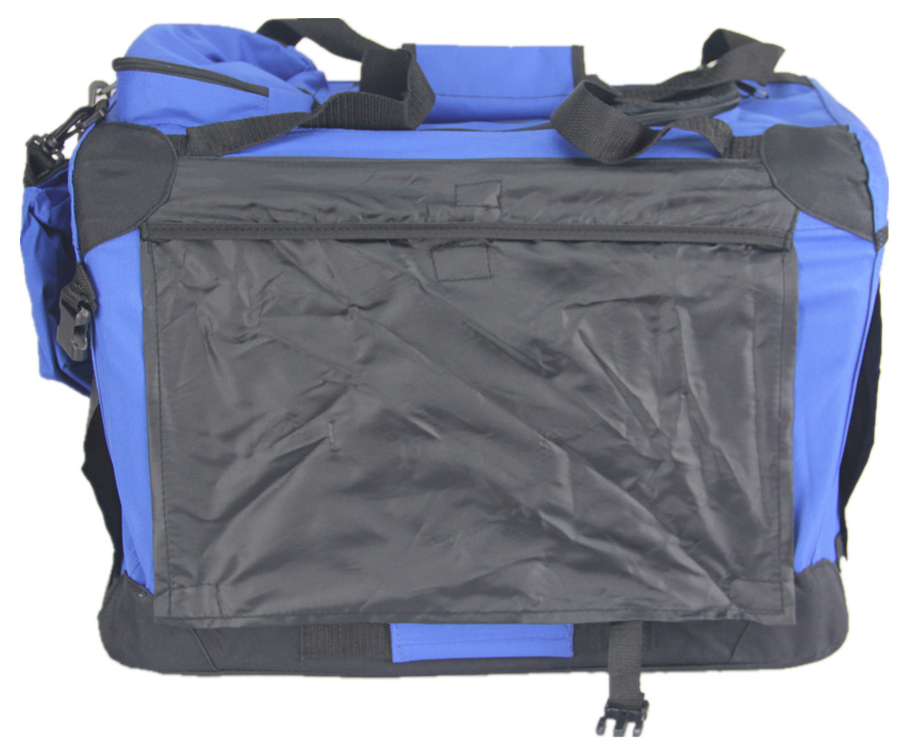 V278-SC6042-M-BLUE-185186-00 YES4PETS Medium Foldable Pet Dog Puppy Cat Rabbit Soft Crate With Curtain-Blue - Image 1