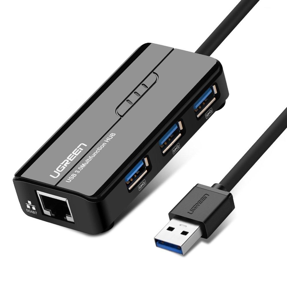 V28-ACBUGN20265-01_16 UGREEN USB 3.0 Hub with Gigabit Ethernet Adapter (20265) - Image 1