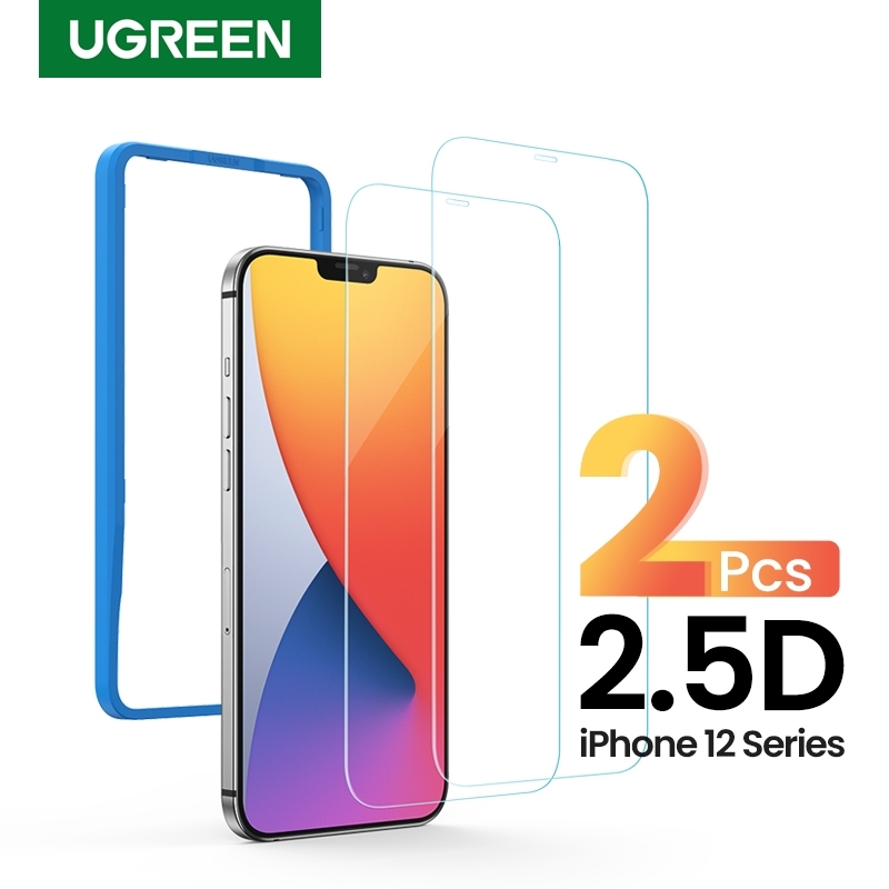 V28-ACBUGN20336-01_5 UGREEN 20336 2.5D Full Cover HD Screen Tempered Protective Film for iPhone 12/5.4" (Twin Pack) - Image 1