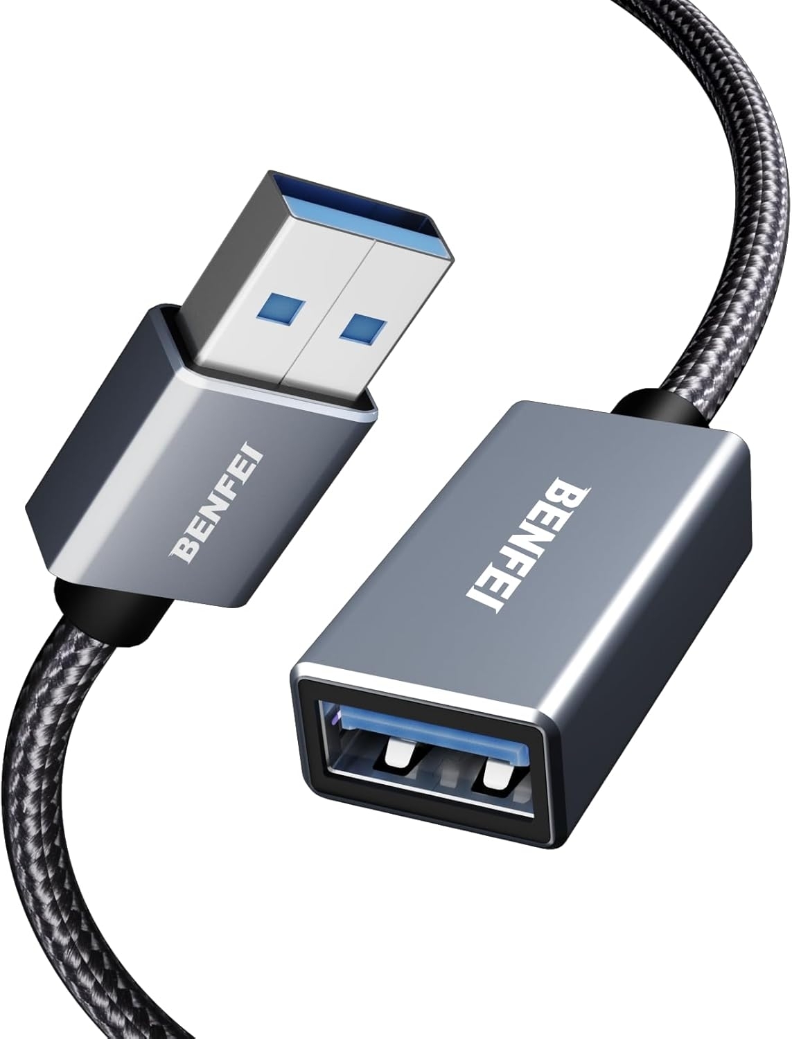 V28-ELEBEN393GY5M-202502281205-00 BENFEI USB3.0 AM to AF Extension Cable 5M - Image 1