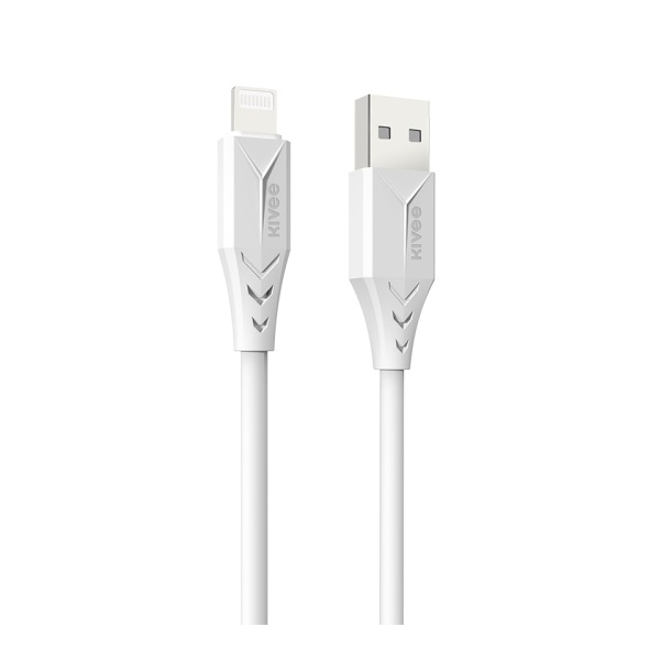 V28-ELEKIVKVCT326-90081-00 KIVEE KV-CT326 8-pin iPhone Charging Cable 1M White - Image 1