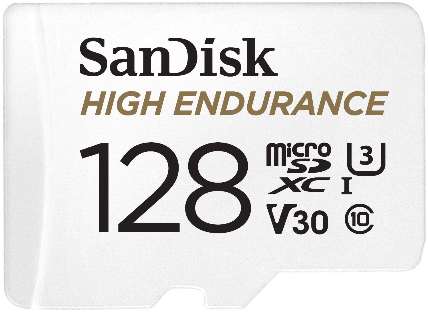 V28-FFCSAN128GSQQNR1-01_11 SANDISK HIGH ENDURANCE MICROSDHC CARD SQQNR 128G UHS-I C10 U3 V30 100MB/S R 40MB/S W SD ADAPTOR SDSQQNR-128G-GN6IA - Image 1