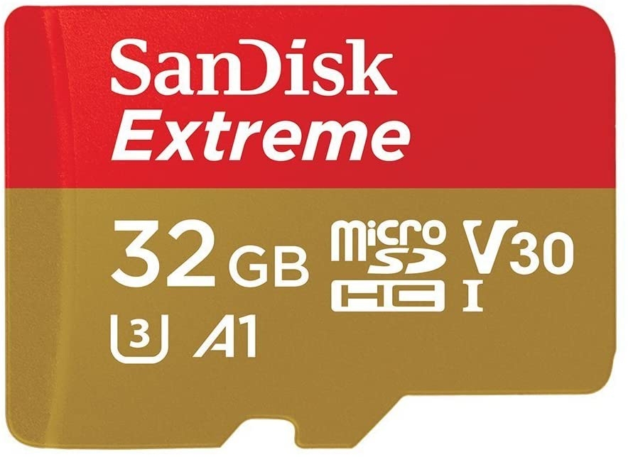 V28-SDSQXAF-032G-GN6MN-01_18 SANDISK SDSQXAF-032G-GN6MN 32GB MICRO SDHC EXTREME A1 V30, UHS-I/ U3, 100MB/s ,NO SD ADAPTER - Image 1
