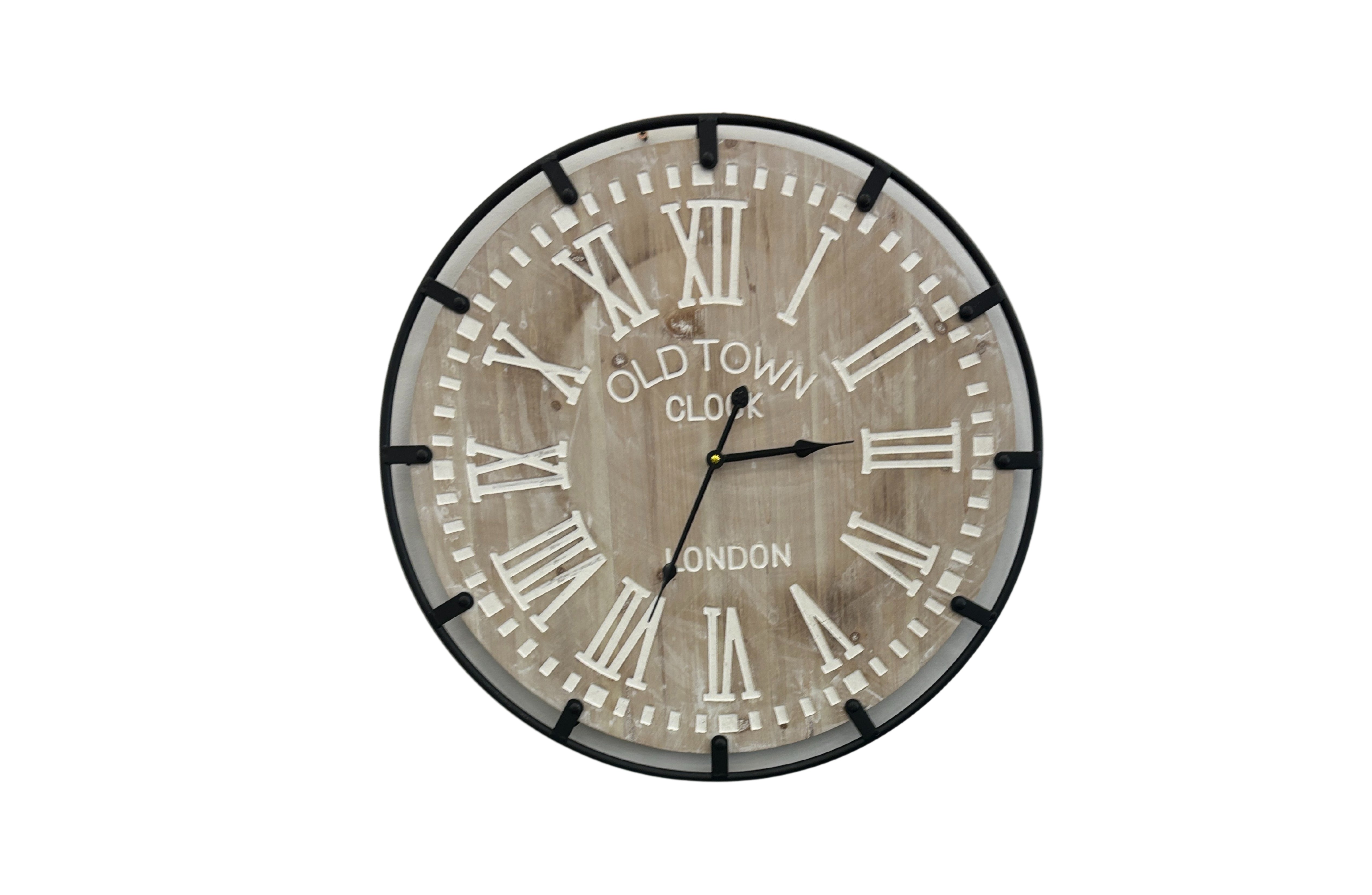V292-CL-IND-60-NAT-191940-00 Industrial Wall Clock - 60cm - Image 1