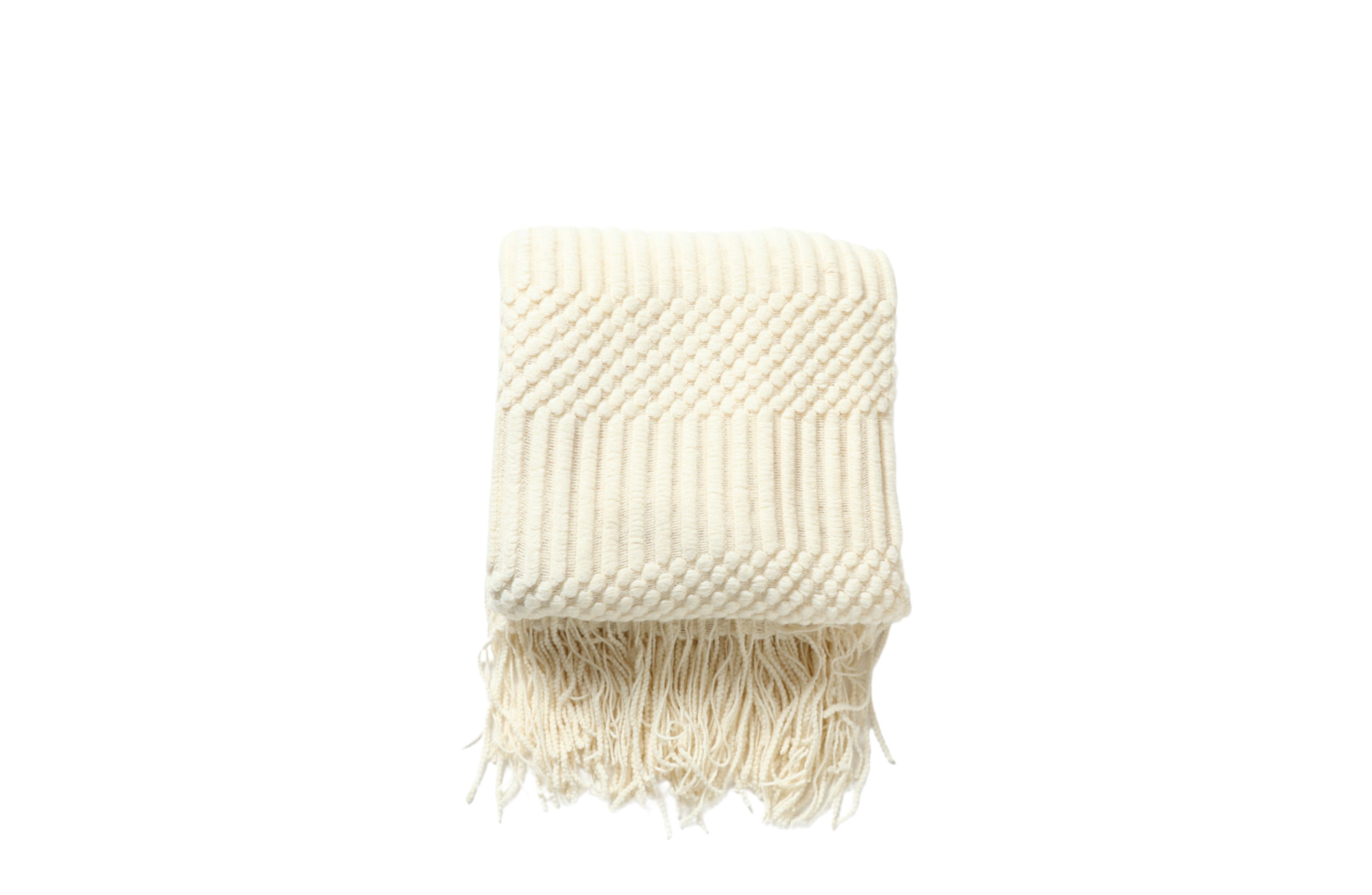 V292-HD-TRUG-TESSA-CREAM-202509031656-00 Tessa Throw Rug Blanket - Cream - Image 1