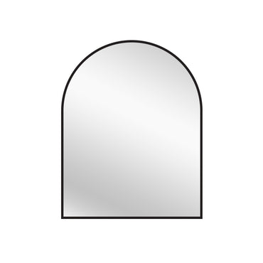 V292-M-METAR-S-BLACK-72197-00 Black Metal Arch Mirror - Small 80cm x 100cm - Image 1