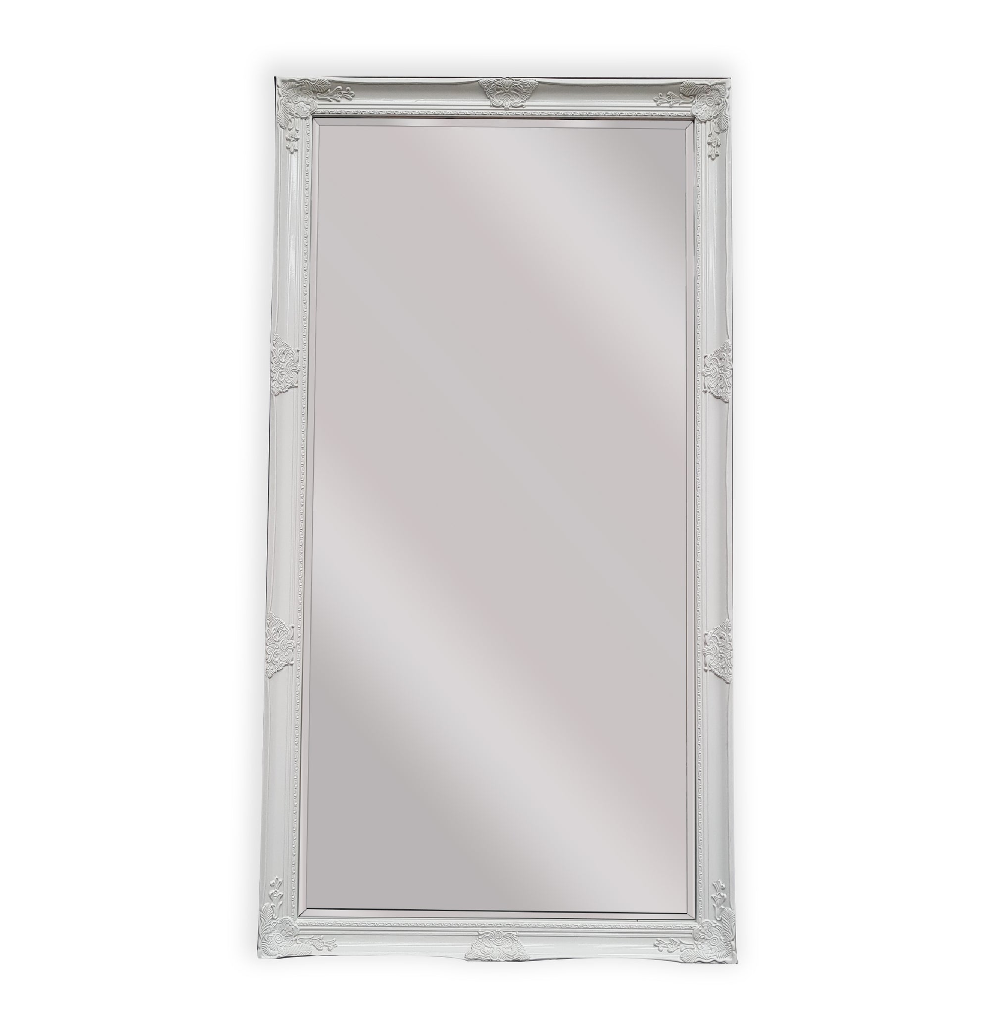 V292-MIRR-FRN004-51589-00 French Provincial Ornate Mirror - WHITE - X Large 100cm x 190cm - Image 1