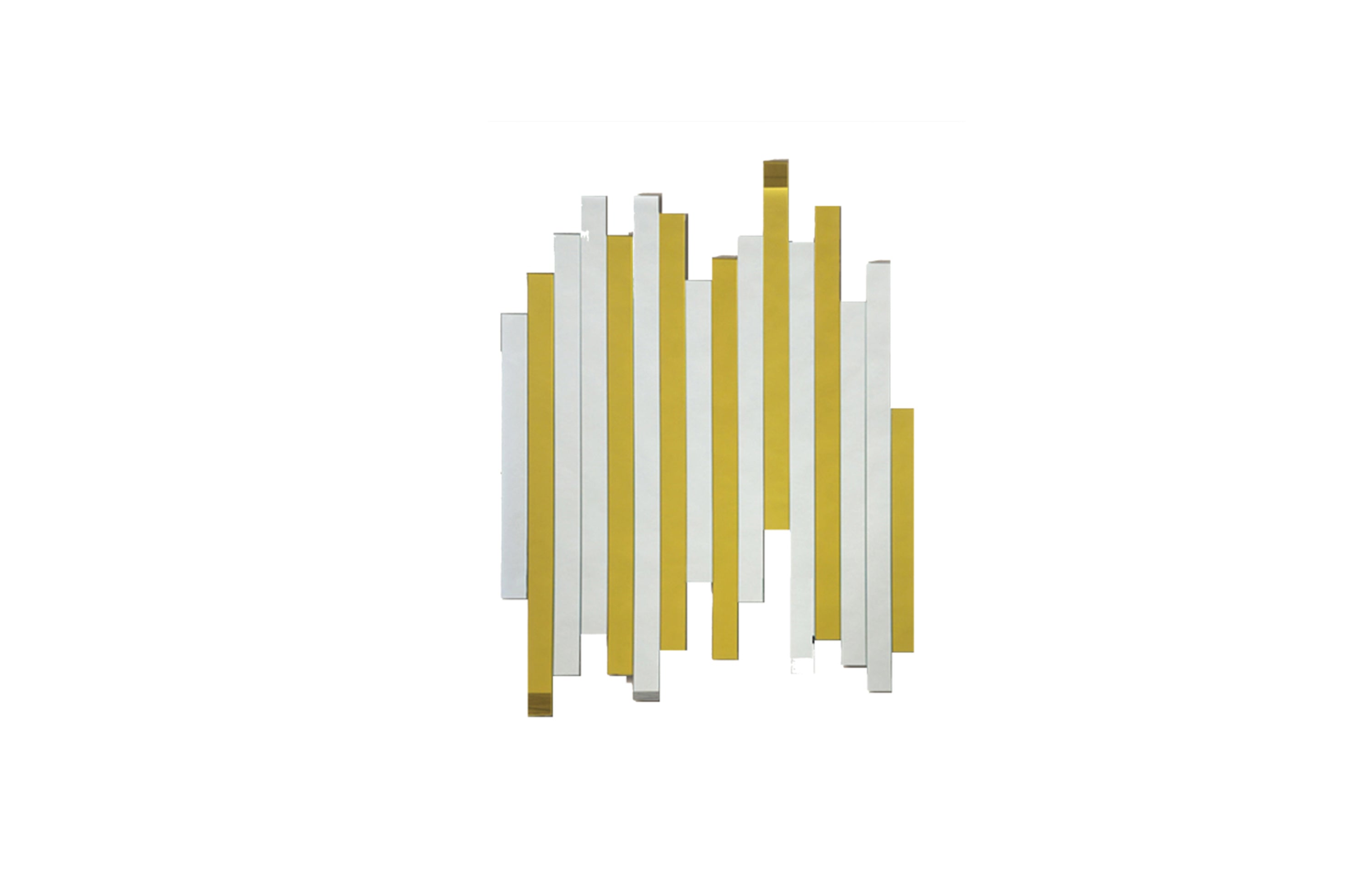 V292-MIRR-MTL611-71771-00 Luxe Panel Mirror - GOLD - Image 1