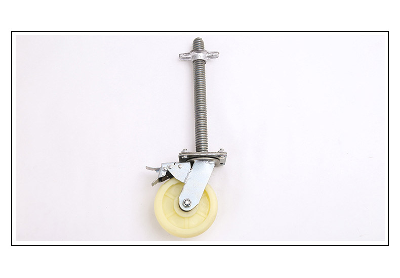 V324-6IN-SFWH-1-00 Industrial 150kg 6inch Heavy Duty Scaffold Scaffolding Adjustable Caster Wheel - Image 1