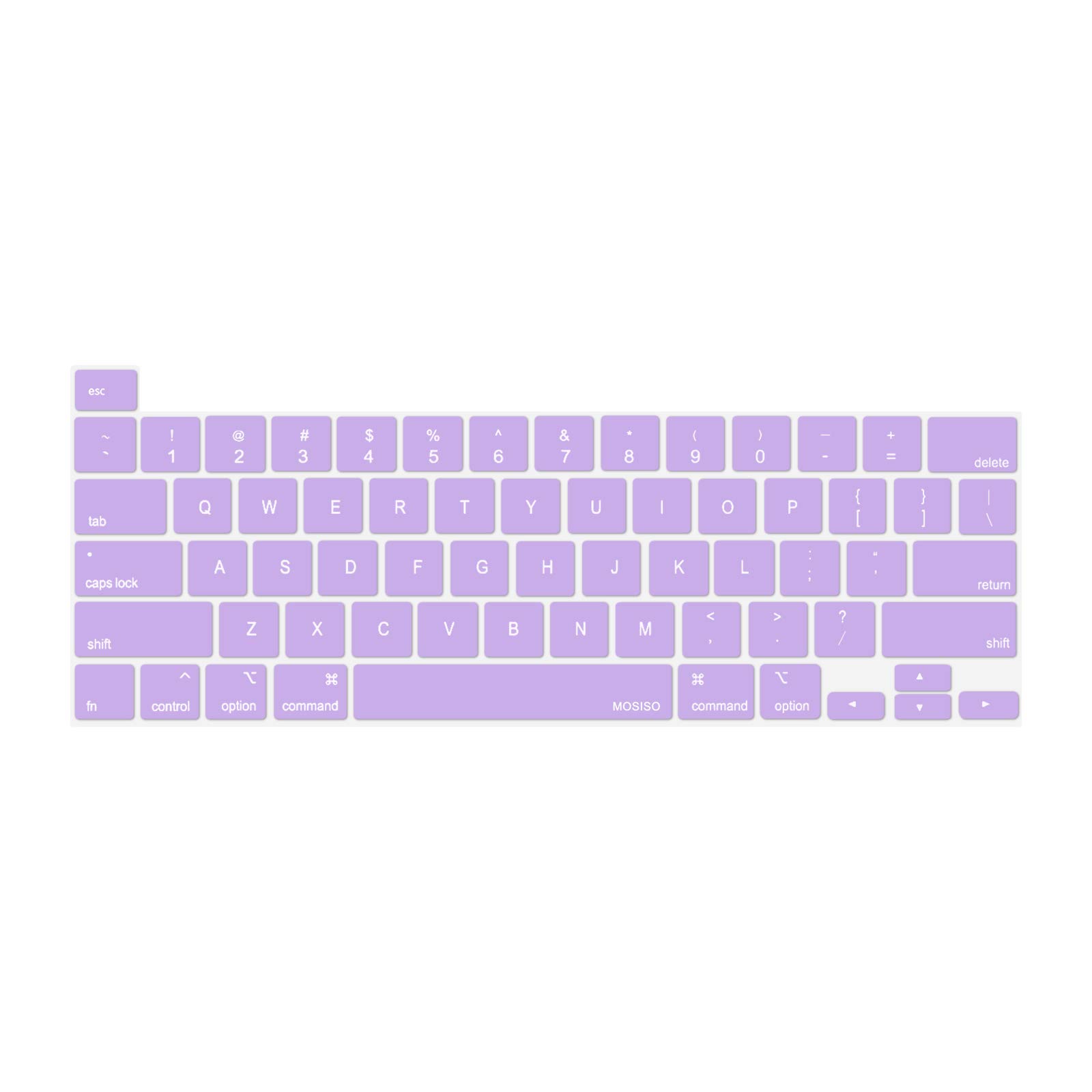 V324-A2251-KEY-PURPLE-139445-00 Keyboard Cover Skin For MacBook Pro 13 Pro 16 A2338 A2289 A2251 A2141 M1 M2 2020 to 2023 purple - Image 1