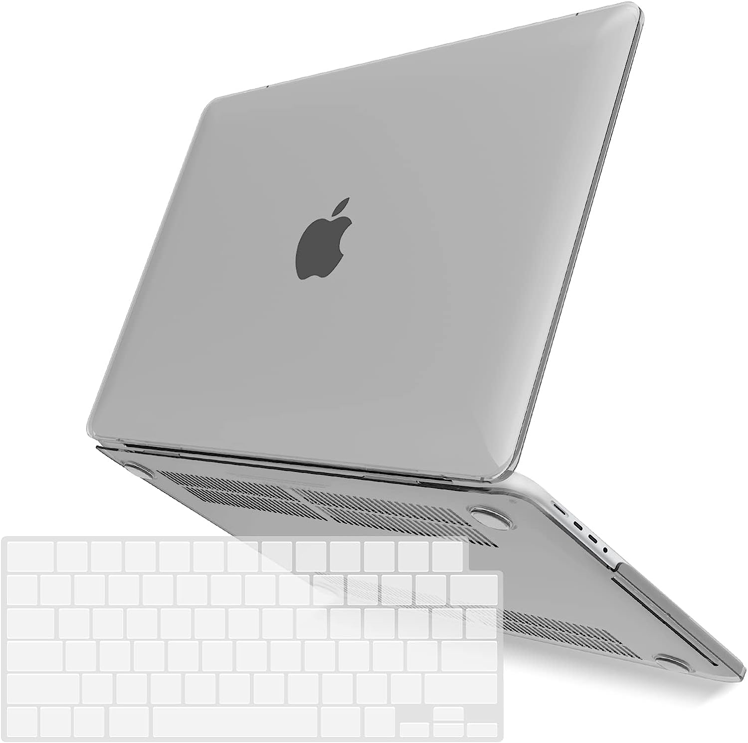 V324-A2485-M-CLEAR-82542-00 Suitable for MacBook Pro 16 inch Case 2023 2022 2021 M2 A2780 A2485 M1 Pro/Max Hard Shell Case Keyboard Cover White - Image 1