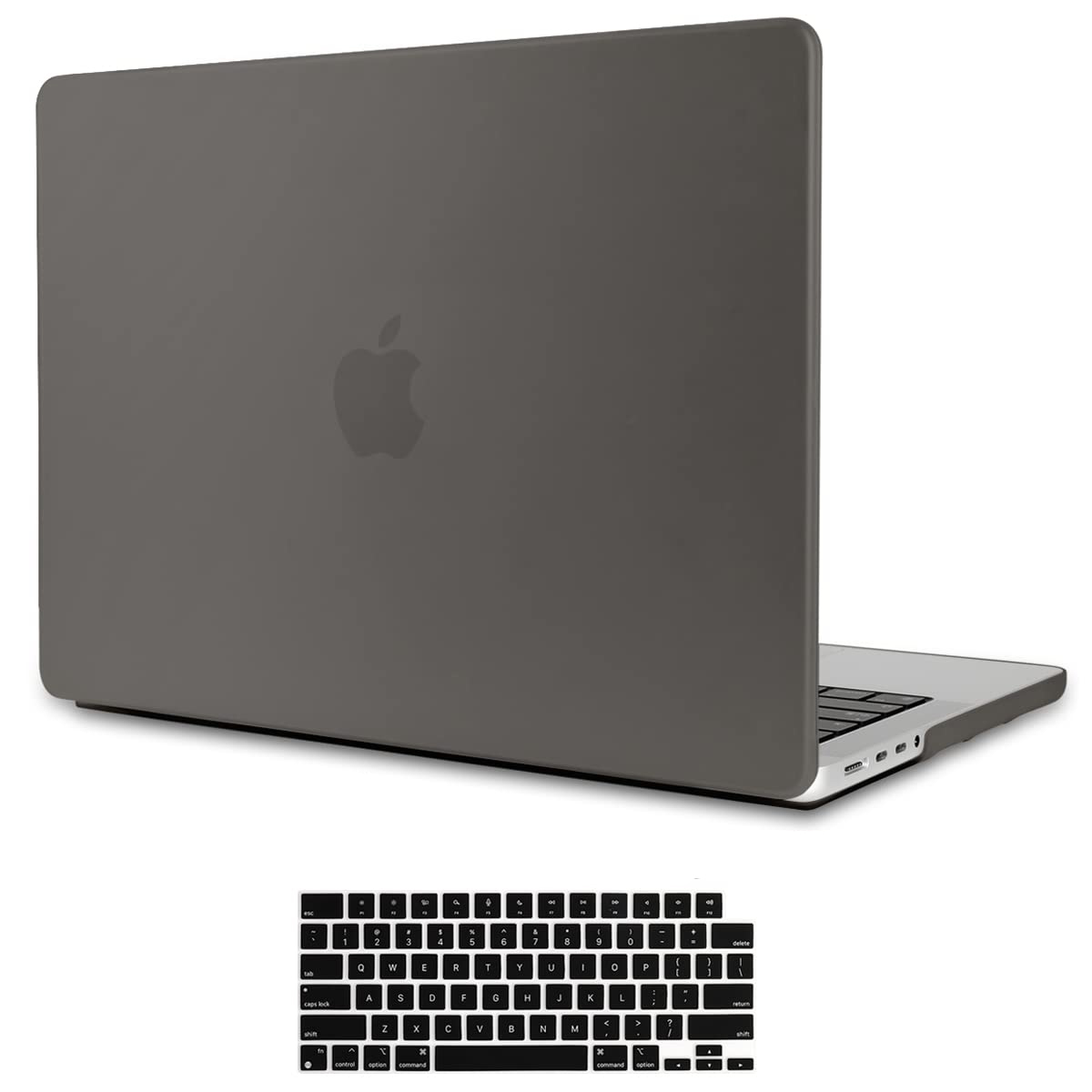 V324-A2485-M-GREY-82539-00 Suitable for MacBook Pro 16 inch Case 2023 2022 2021 M2 A2780 A2485 M1 Pro/Max Hard Shell Case Keyboard Cover Grey - Image 1