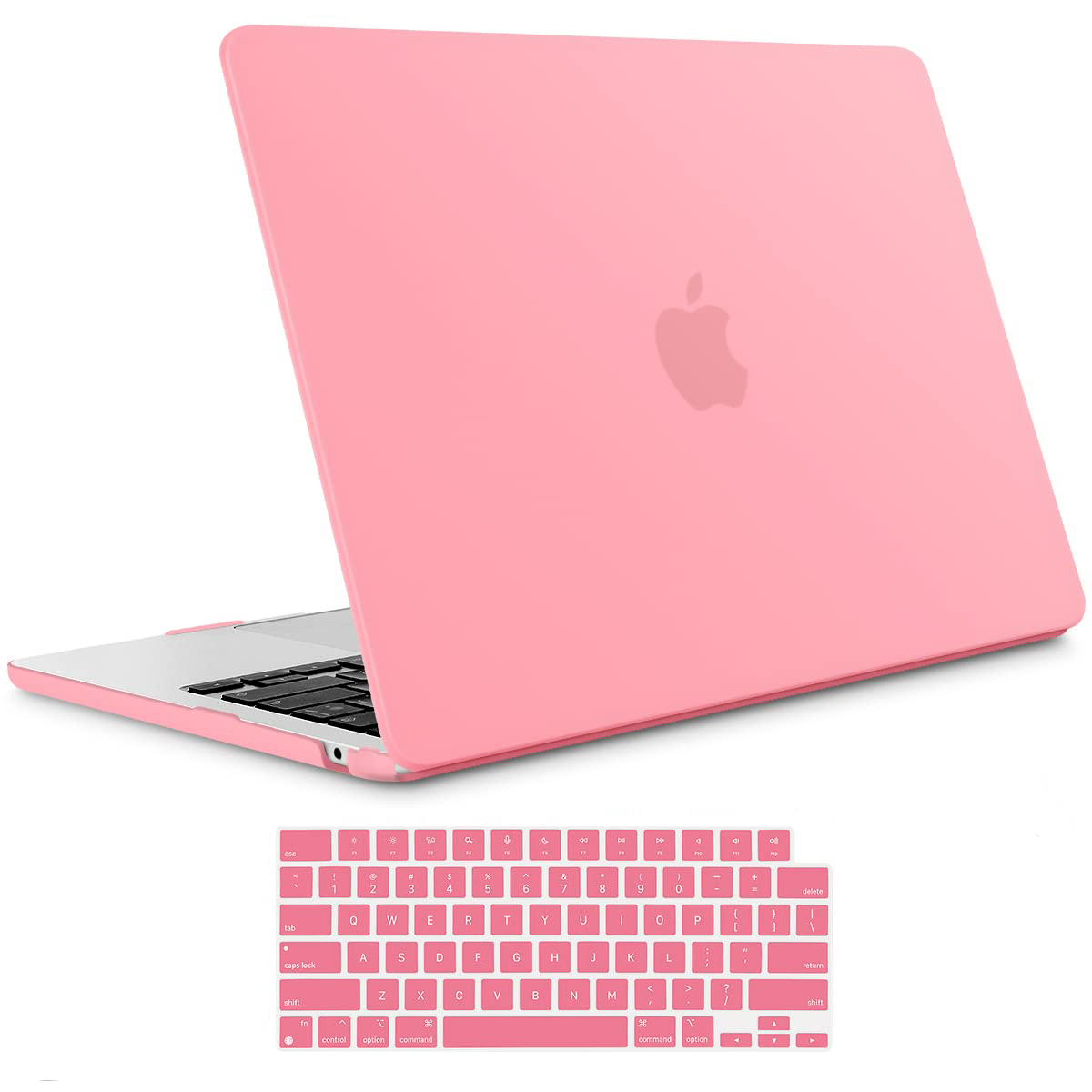 V324-A2681-M-PINK-82565-00 Suitable for 2023 2022 MacBook Air 13 inch case M2 Model A2681 Hard Shell Case Keyboard Cover Pink - Image 1
