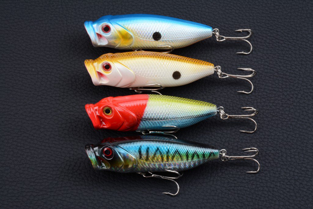 V324-LD-P0037-1-00 4X 8cm Popper Poppers Fishing Lure Lures Surface Tackle Fresh Saltwater - Image 1