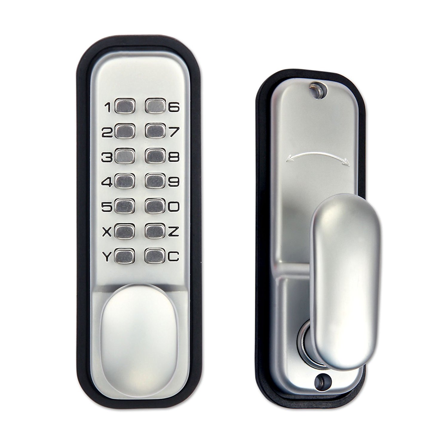 V324-MCLOCK-1-00 Weatherproof Mechanical Keyless Password Door Security Lock for Home Office - Image 1