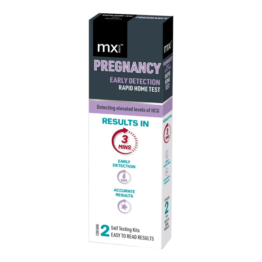 V346-MX86319-202505221448-00 MX Health Pregnancy Midstream Test – 2 Tests - Image 1