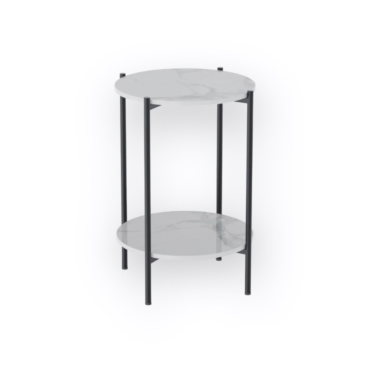 V355-IA-ST1-MB-61459-00 Interior Ave - Alba Black Side Table - Image 1