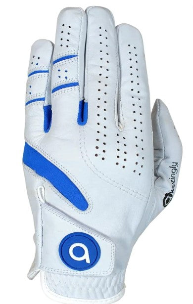 V363-AWZ-GWH-02-S-91045-00 Awezingly Power Touch Cabretta Leather Golf Glove for Men - White (S) - Image 1