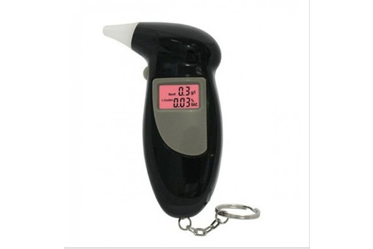 V382-BREATHTESTER1-71338-00 Digital Alcohol Tester LCD Police Breathalyser Grade Accuracy Portable Keychain - FREE POST - Image 1