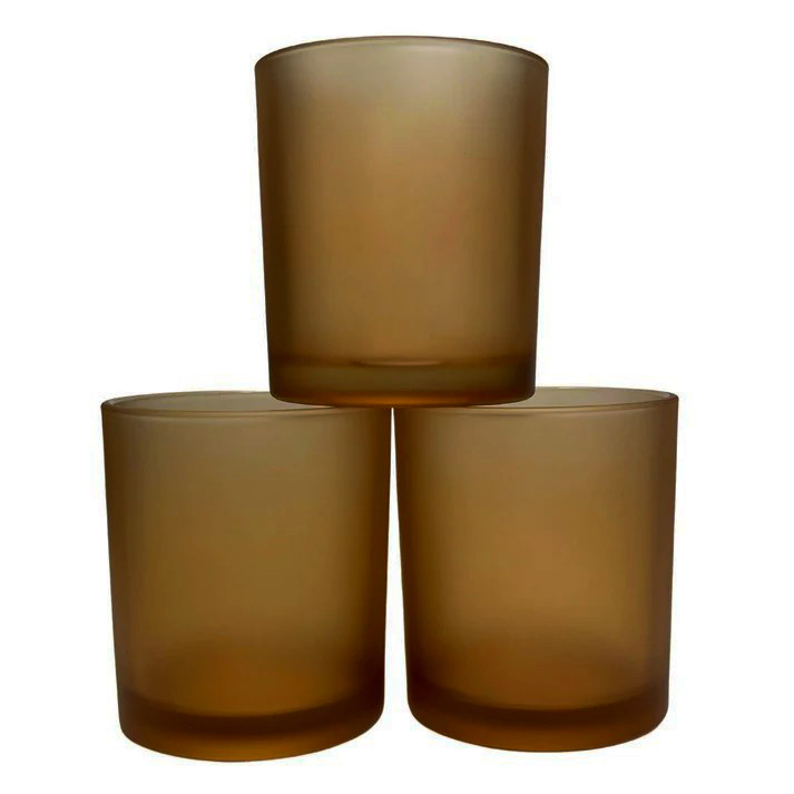 V382-BROWNFHX20-202503121006-00 20 Pack Brown Frosted Glass Votive Tealight Candle Holders House Party Centerpiece Xmas Wedding Decor Glass Candlestick Party Decorations Bridal Valentines Event - Image 1