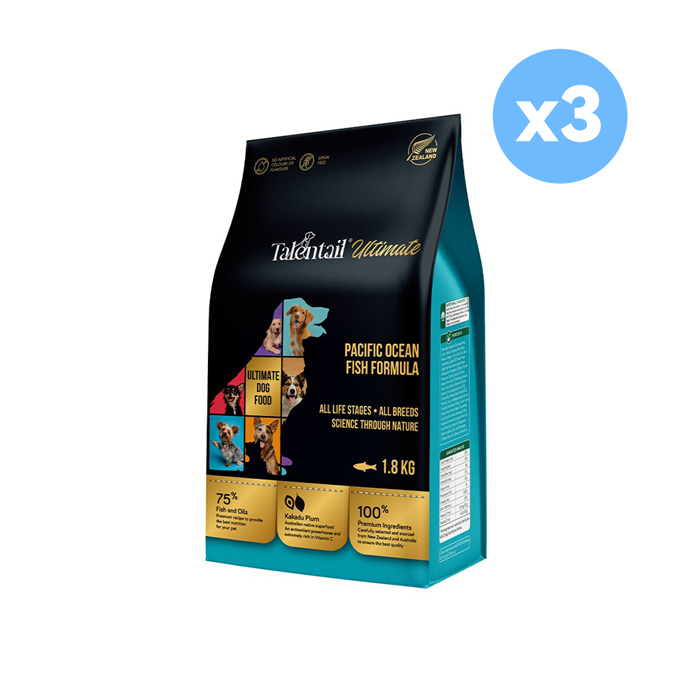 V390-7550X3-84037-00 TALENTAIL ULTIMATE Pacific Ocean Fish - Adult Dog 5.4Kg (1.8kg x 3) - Image 1