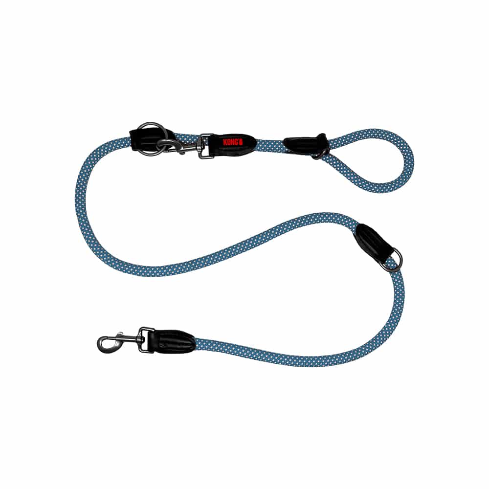 V390-KARMBL-185437-00 KONG Adjustable Rope Blue Leashes Medium - Image 1