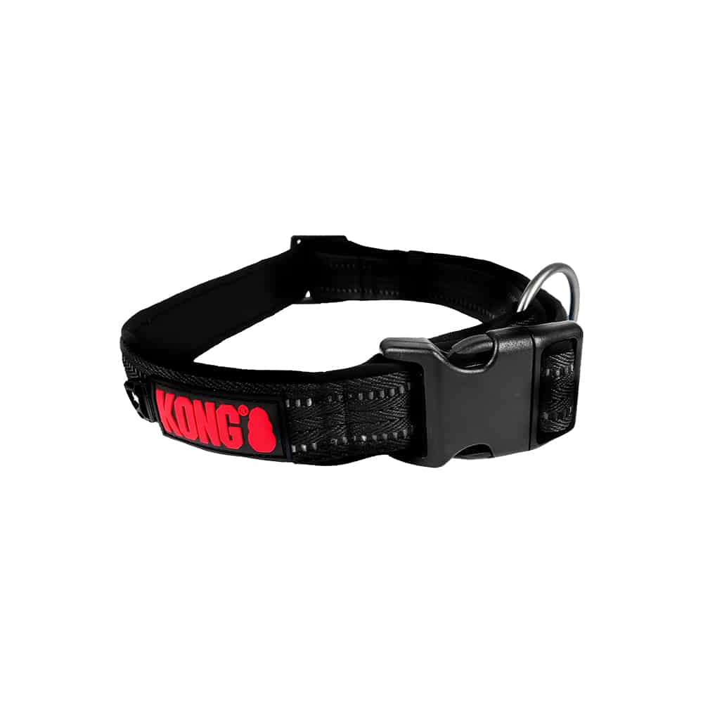 V390-KCLRMBK-185443-00 KONG Nylon Black Collars Medium - Image 1