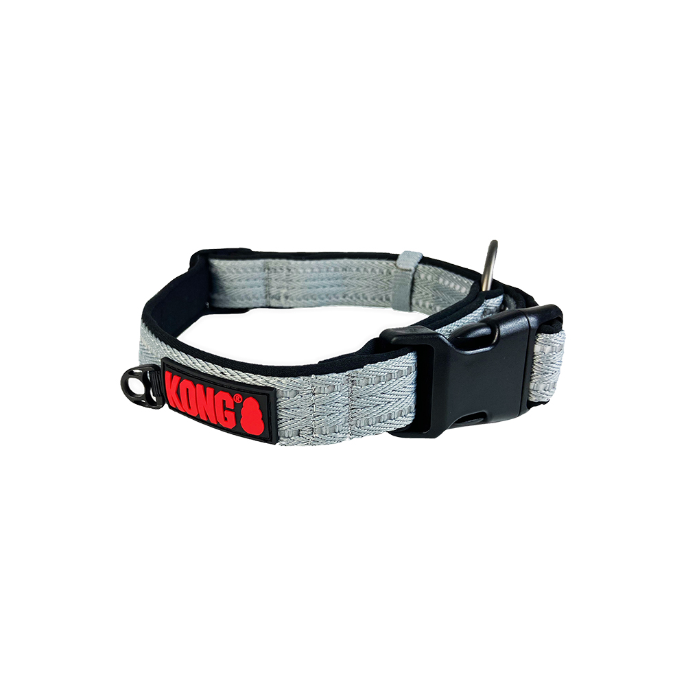 V390-KCLRXLGY-184038-00 KONG Nylon Grey Collars Extra Large - Image 1