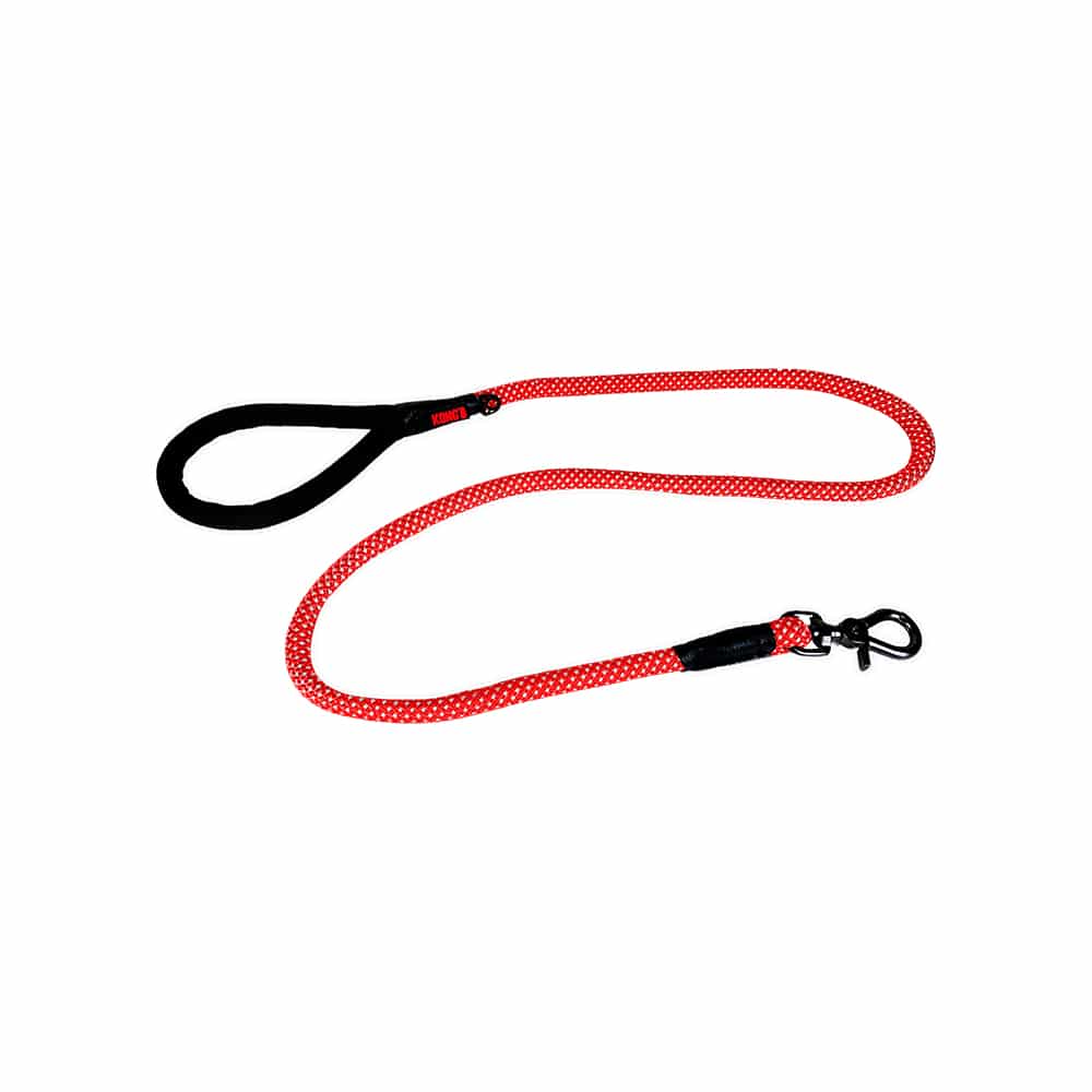 V390-KRLMRD-185389-00 KONG Rope Red Leashes Medium - Image 1