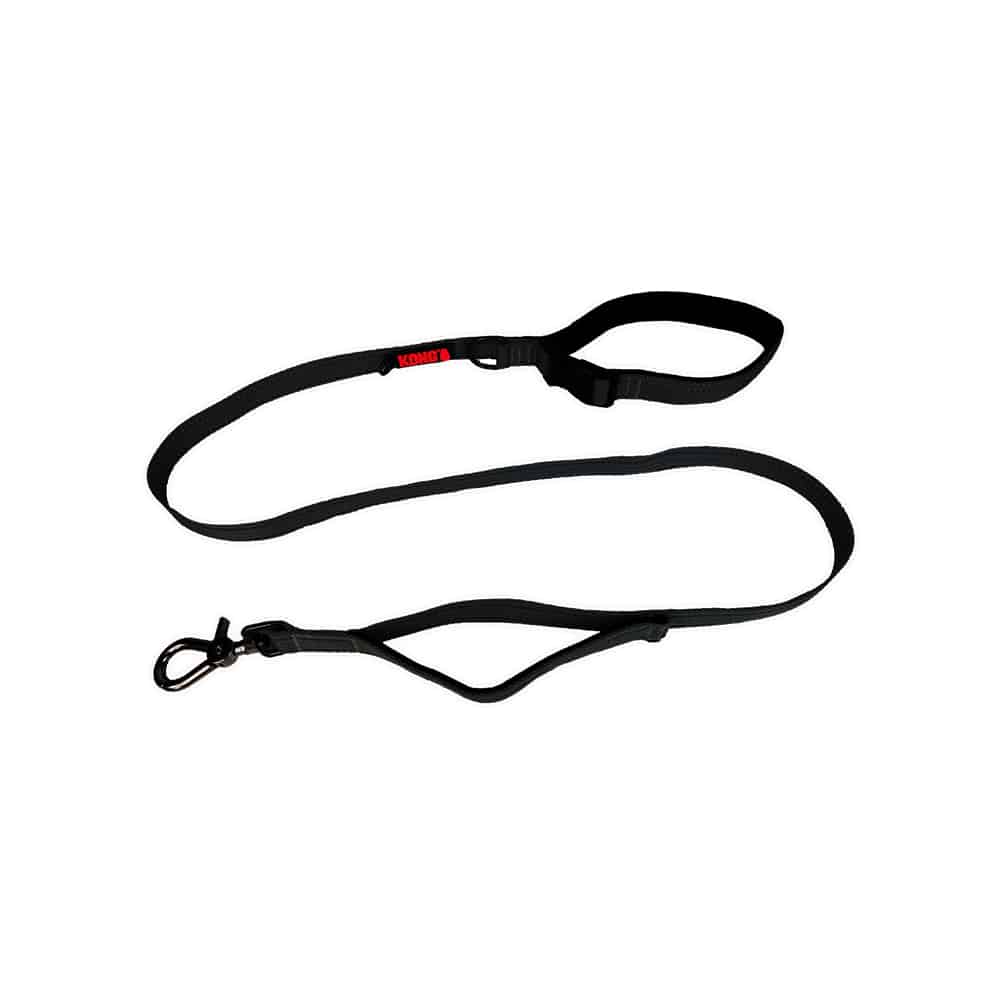 V390-KTLLBK-185405-00 KONG Traffic Black Leashes Large - Image 1
