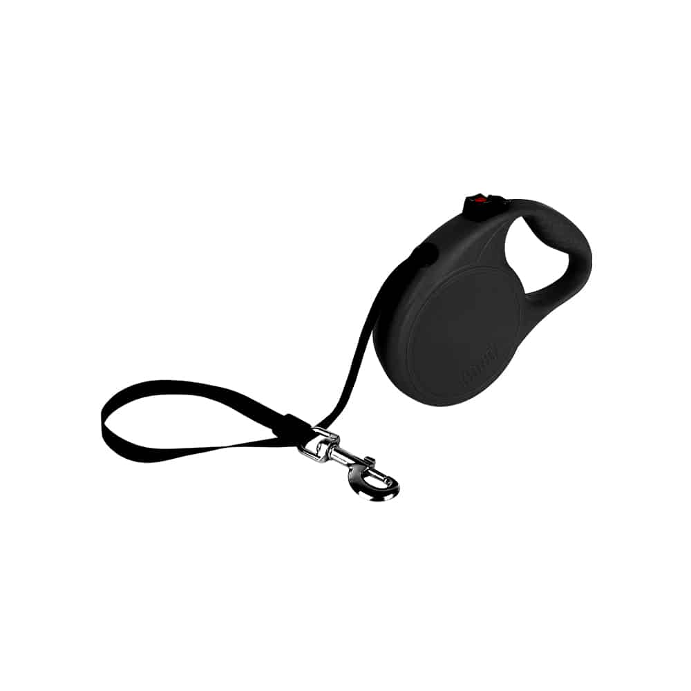 V390-KTRLLBK-184049-00 KONG Trail Black Retractable Leashes Large - Image 1